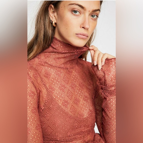 Intimately Free XS Sheer Layering Top Mustard - Picture 5 of 9